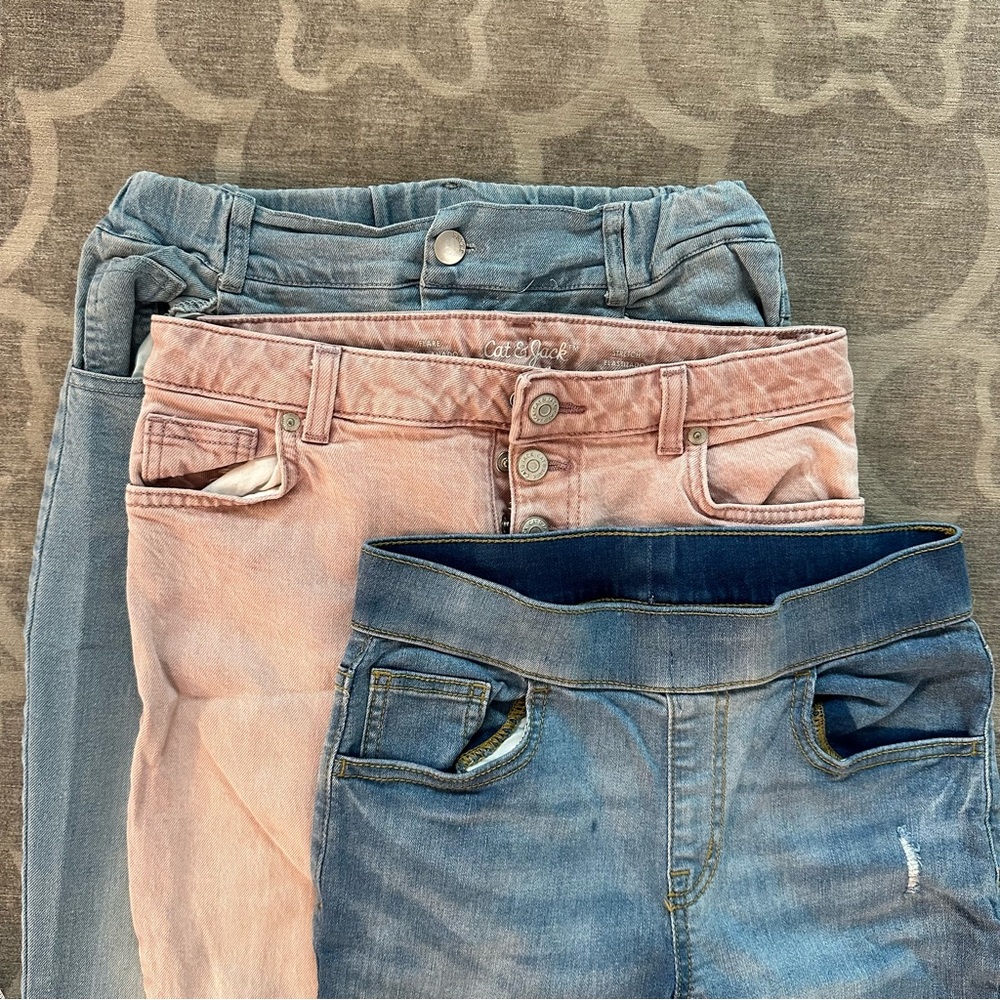 3 pairs of girls jeans approx size 14